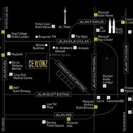 Ceylonz Suites Kuala Lumpur, Roam Kültér fotó